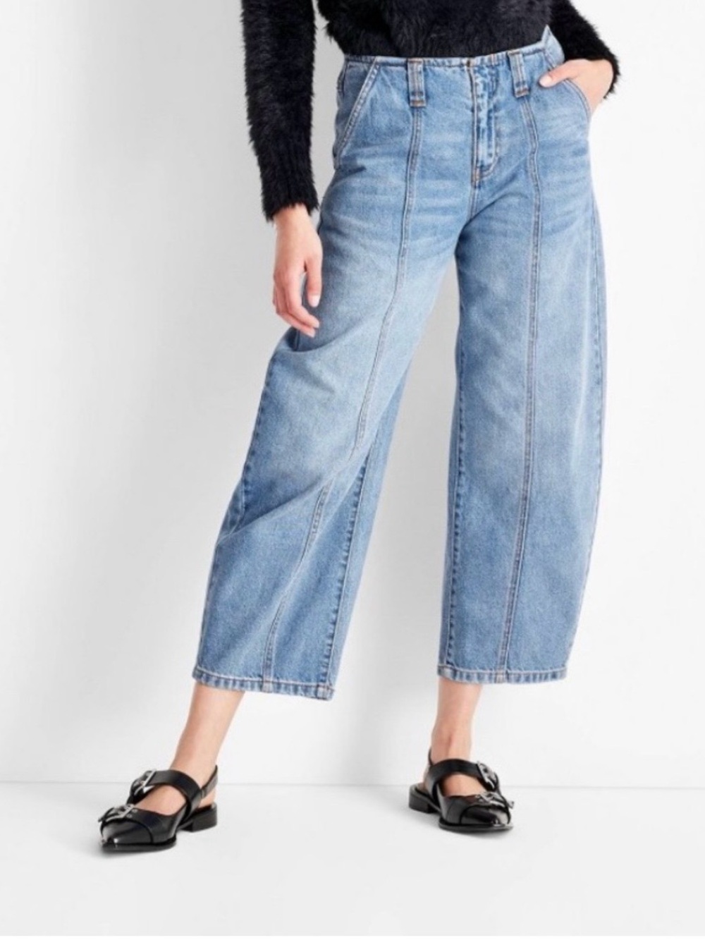 Future Collective barrel leg jeans